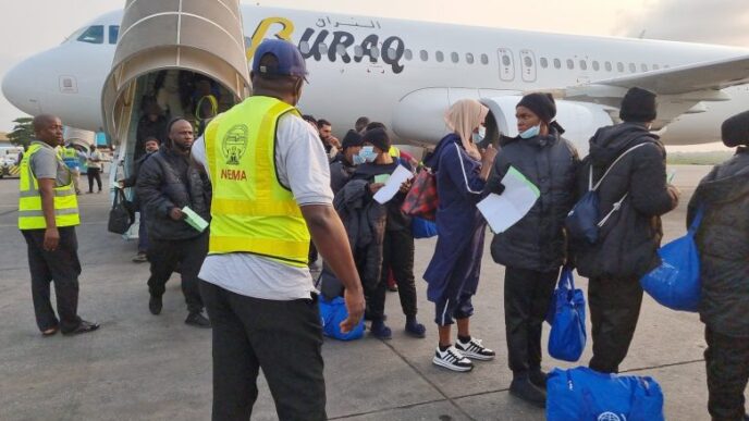 NEMA Receives 147 Stranded Nigerians Repatriated from Libya