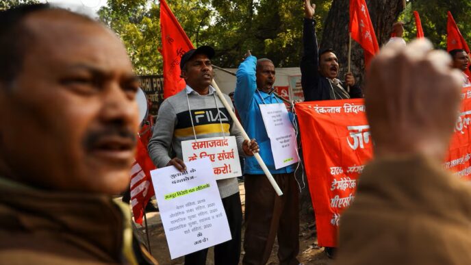 Indian Unions Protest New Labour Codes