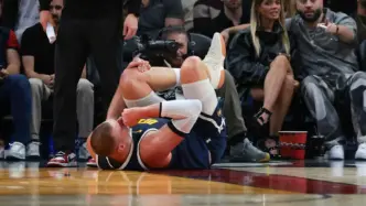 Jokic Sidelined After Knee Hyperextension
