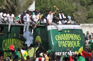 Photo Speak: Dakar Turns Out for Senegal AFCON Parade