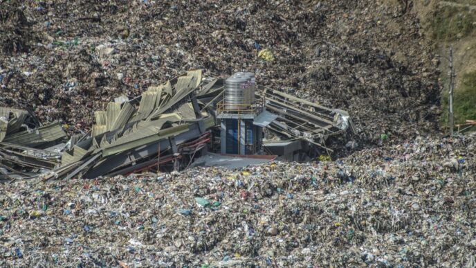 Philippine Dump Site Collapse Kills Two