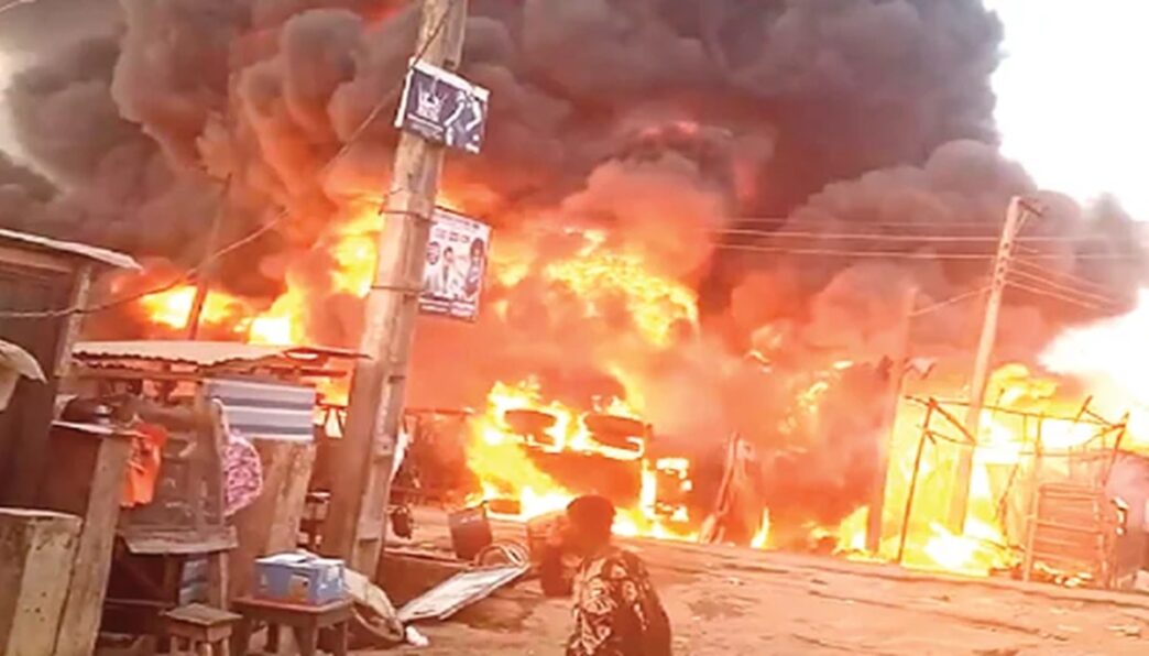 Fire Destroys Power House at Oyo Filling Station