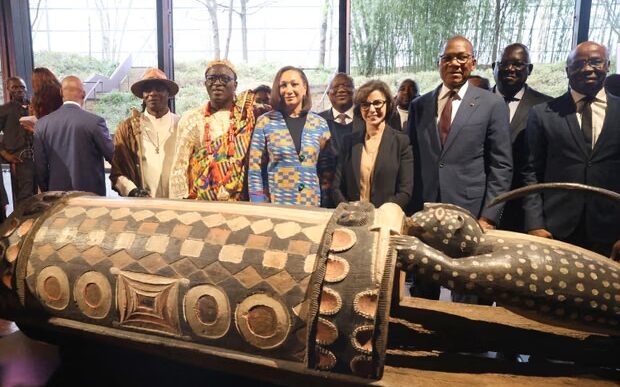 France Returns Looted Talking Drum to Ivory Coast (News Central TV)