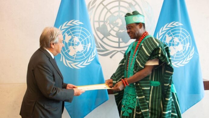 Jimoh Ibrahim Assumes Office as Nigeria’s UN Envoy (NewsCentral TV)