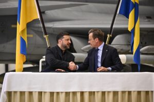 Zelensky in Sweden for Air Defence Deal