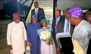 Tinubu Arrives Lagos After International Engagements (News Central TV)