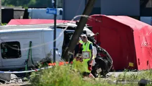 School Minibus, Train Crash in Belgium Kills Four (NewsCentral TV)